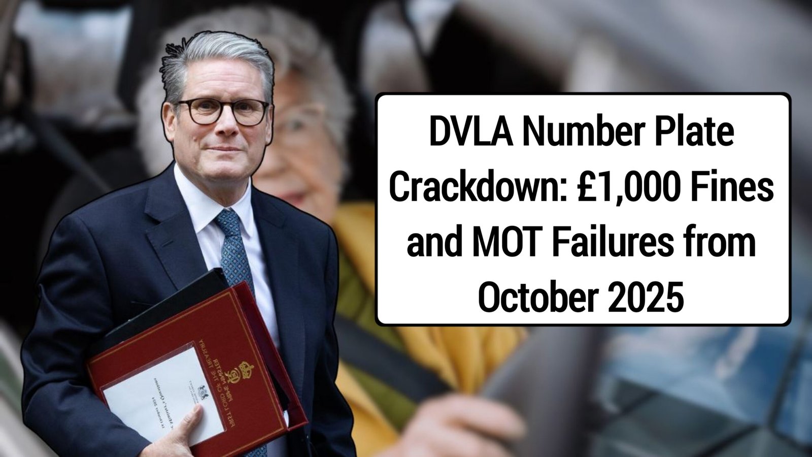 DVLA Number Plate Crackdown