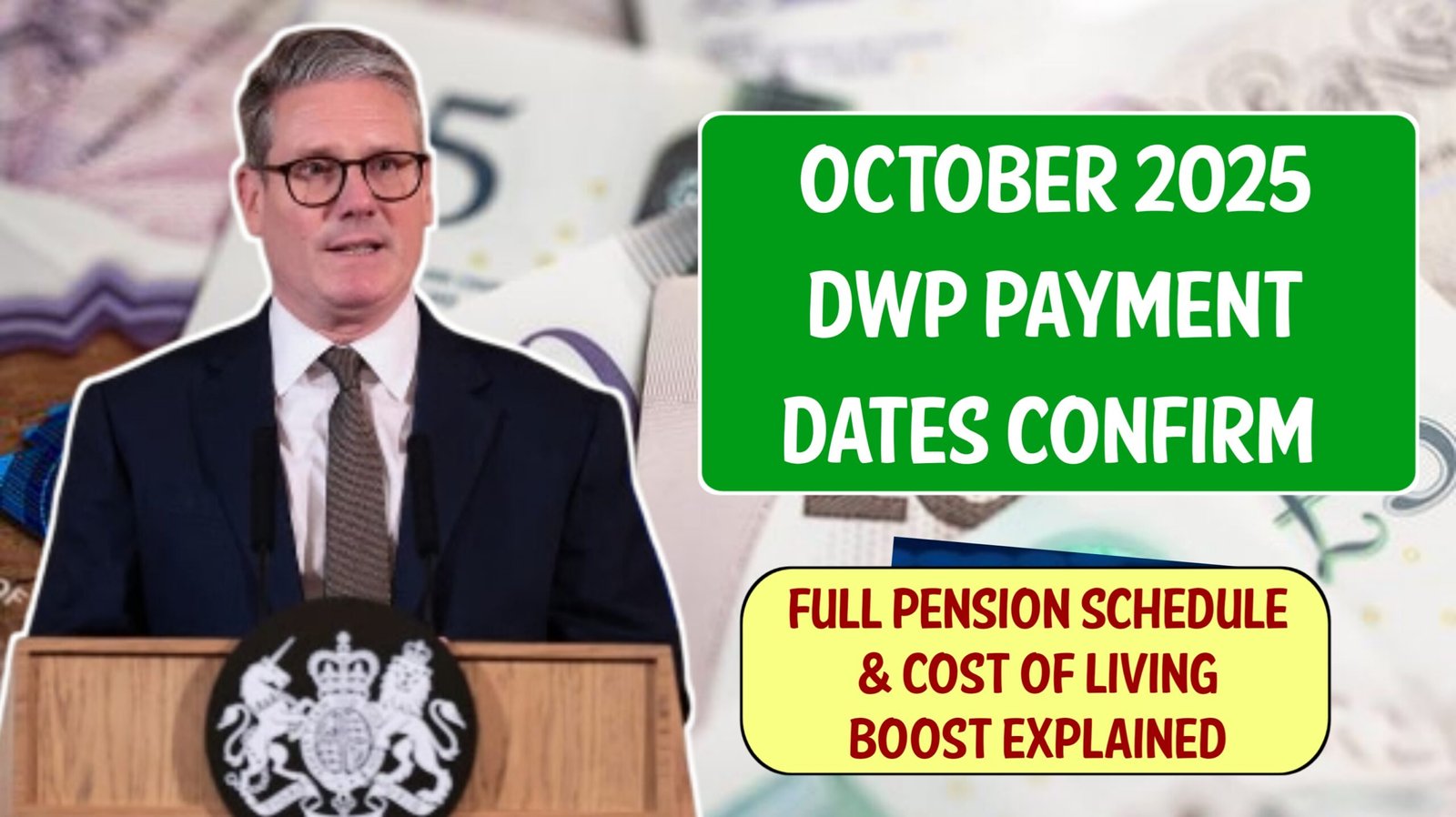 October 2025 DWP Payment Dates